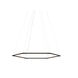 Z-Bar LED 31.5 inch Matte Black Pendant Ceiling Light, Honeycomb